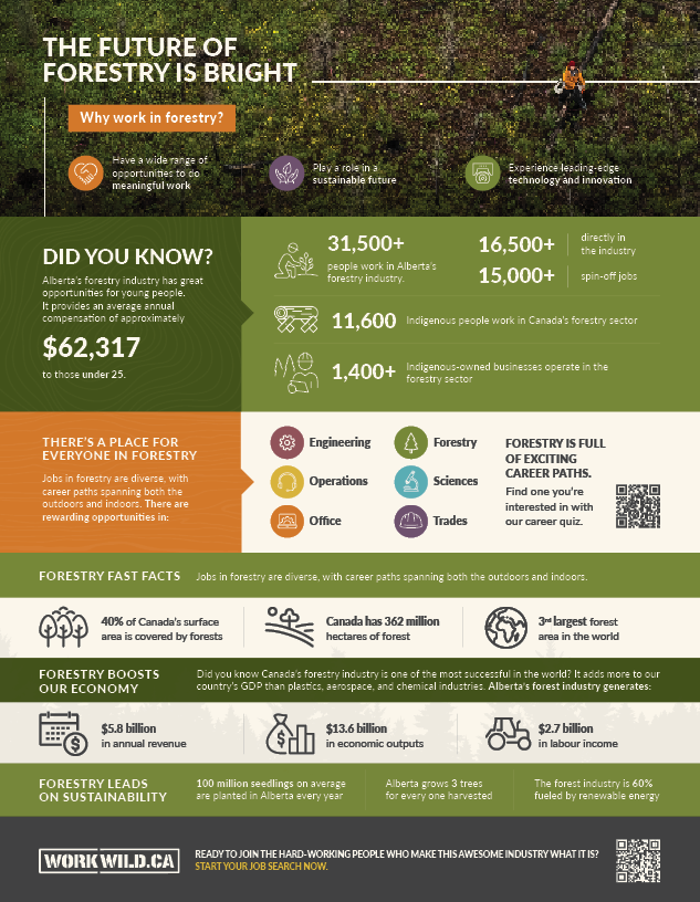 Forestry Career Infographic - Work Wild